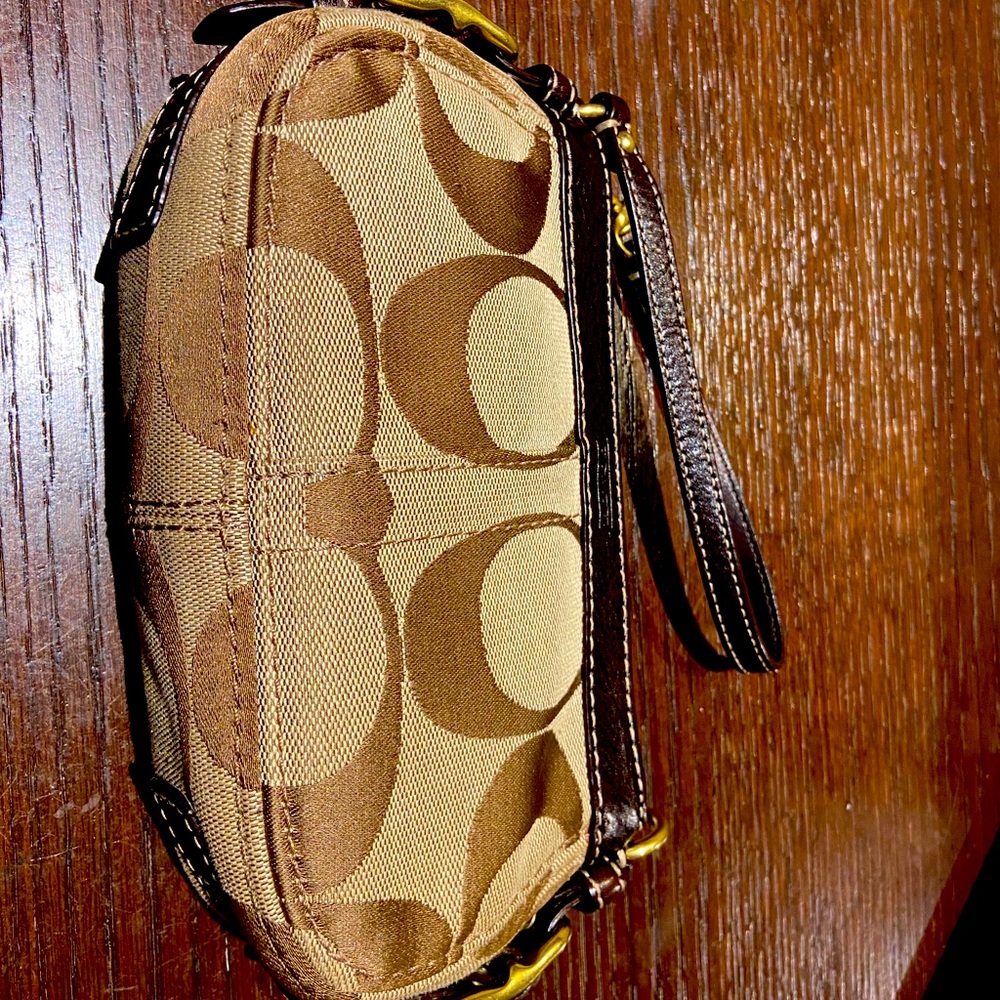 Coach Logo Wristlet